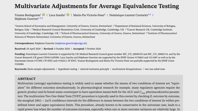 Multivariate Adjustments for Average Equivalence Testing featured image