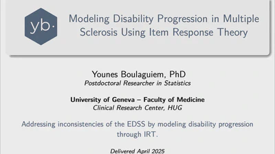 Modeling Disability Progression in Multiple Sclerosis Using Item Response Theory featured image