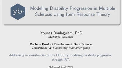 Modeling Disability Progression in Multiple Sclerosis Using Item Response Theory featured image